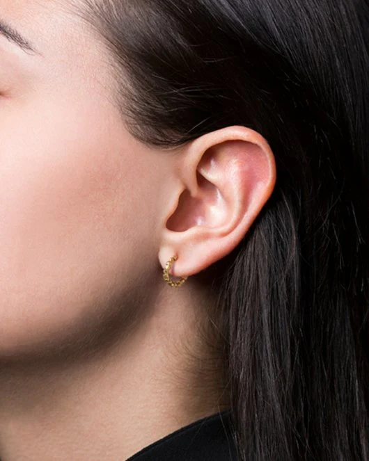 Bead Twist Earring - Gold - Image 2