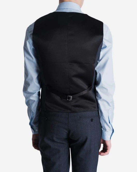 Klaes Waistcoat - Blue Check - Image 2