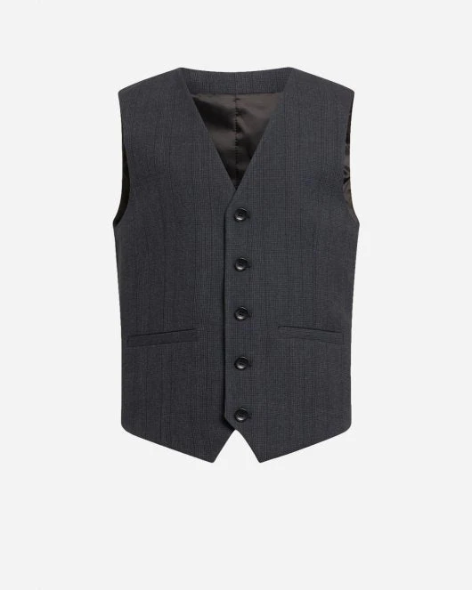 Klaes Waistcoat - Blue Check - Image 4