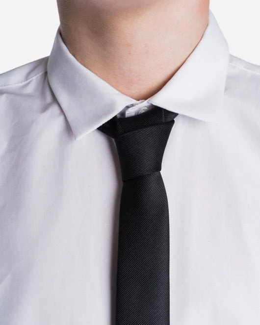 Our For 5 Plaine Tie - Black - Image 3