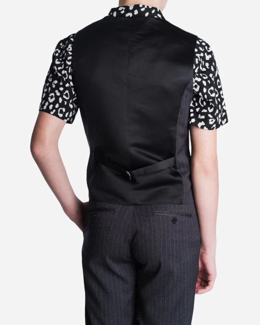 Koppel Waistcoat - Grey Stripe - Image 2