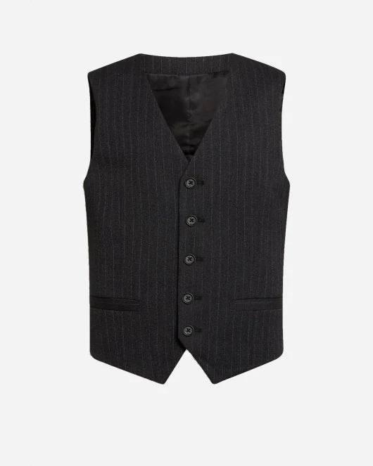 Koppel Waistcoat - Grey Stripe - Image 4