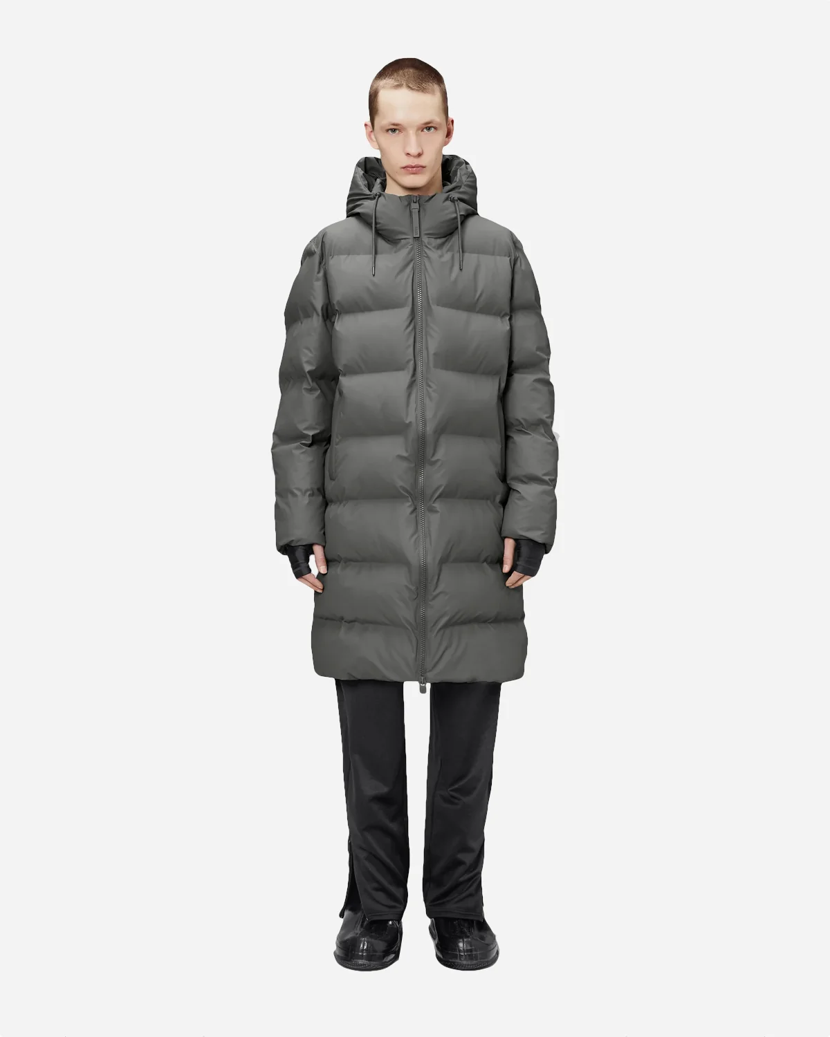 Alta Longer Puffer Jacket W3T4 - Grey - Image 2