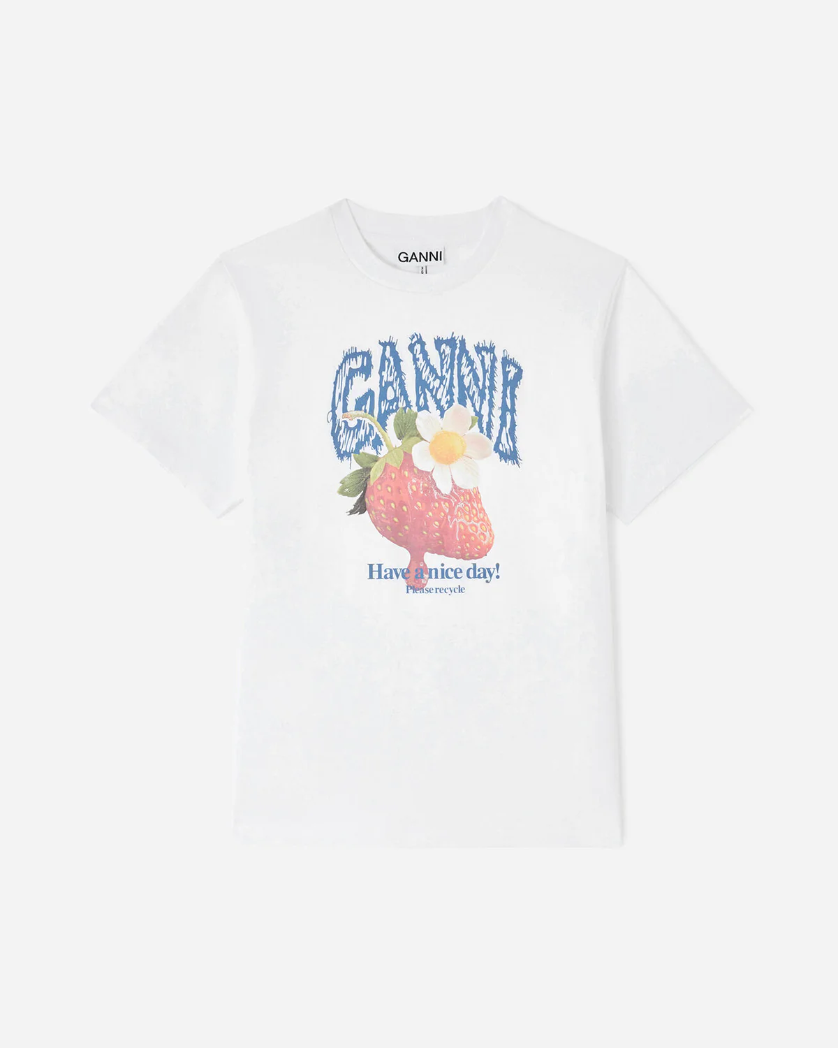 Basic Cotton Jersey Strawberry Print