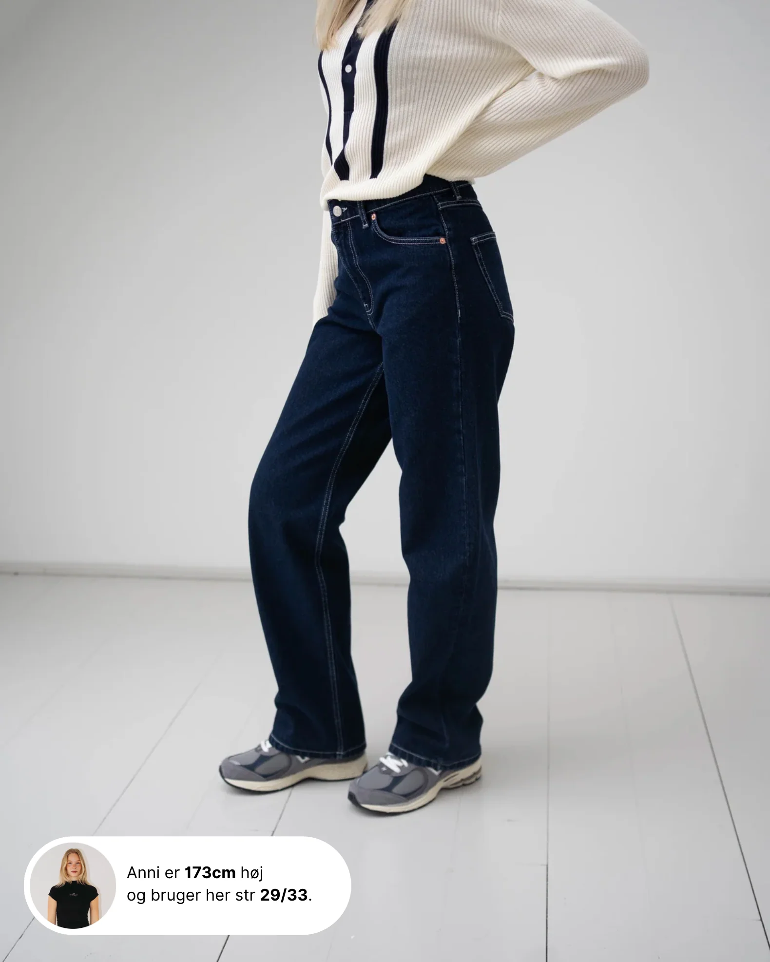 Carla Indigo Jeans - Washed Blue - Image 2