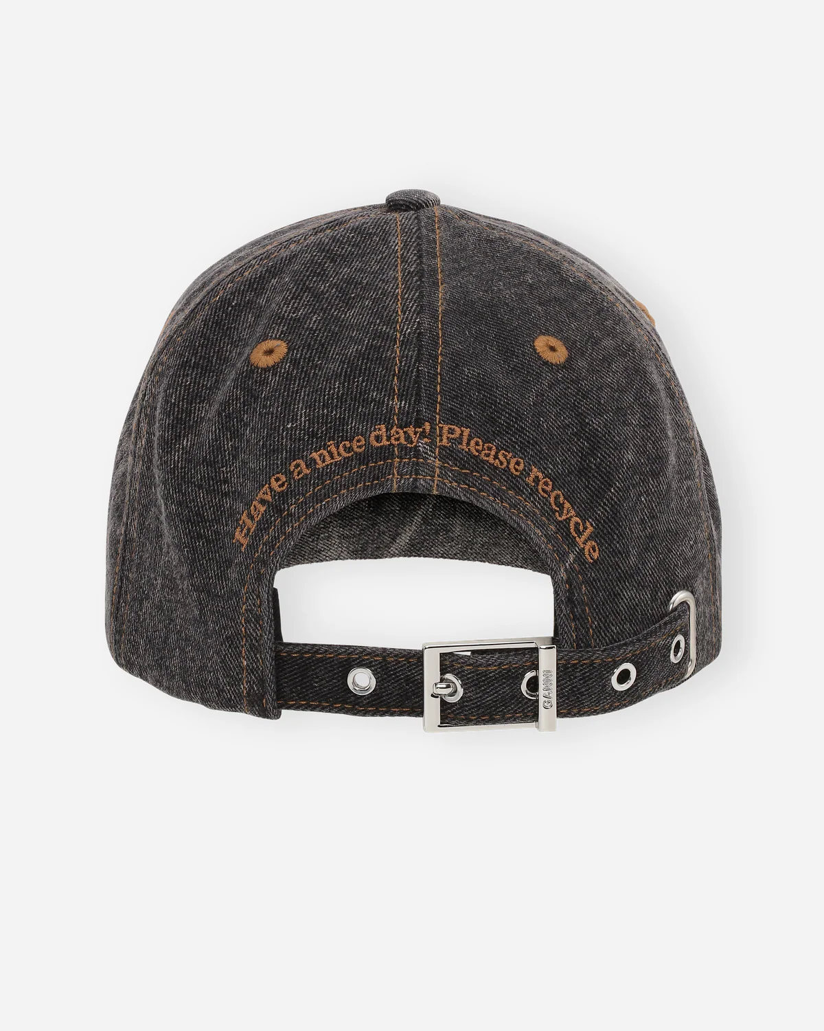 Denim Cotton Washed Cap - Image 3