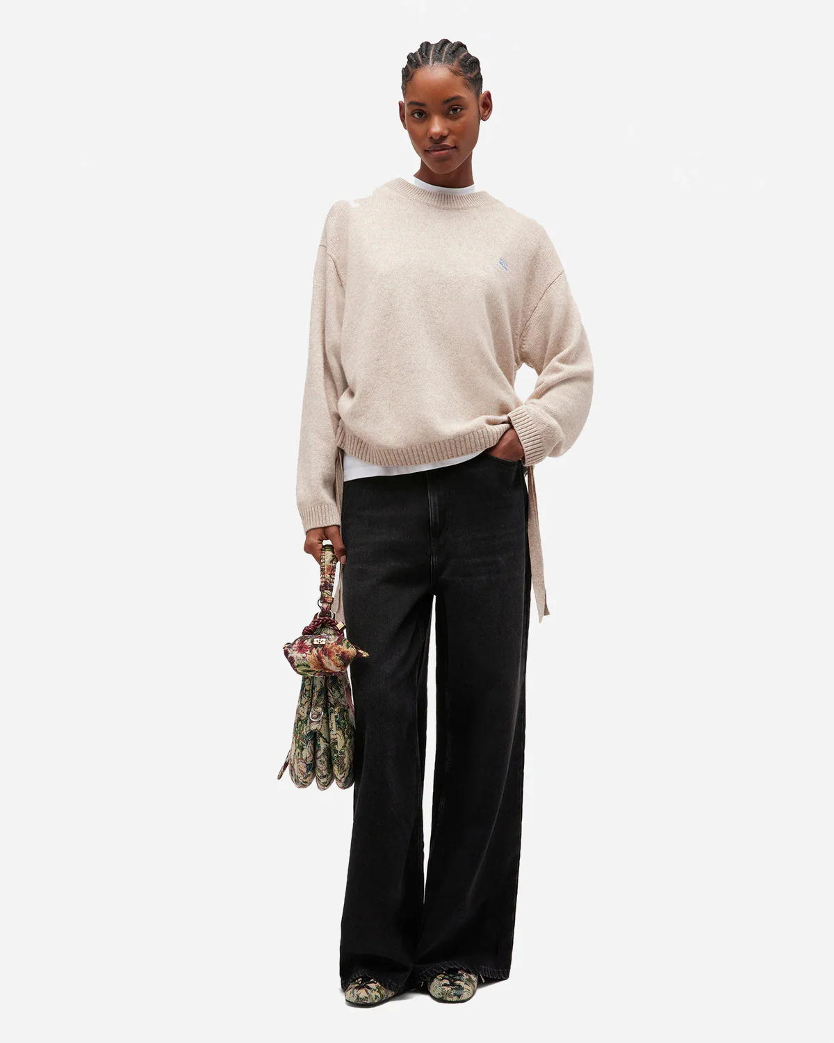 Future Wool Mix Oversized O-neck - Image 2