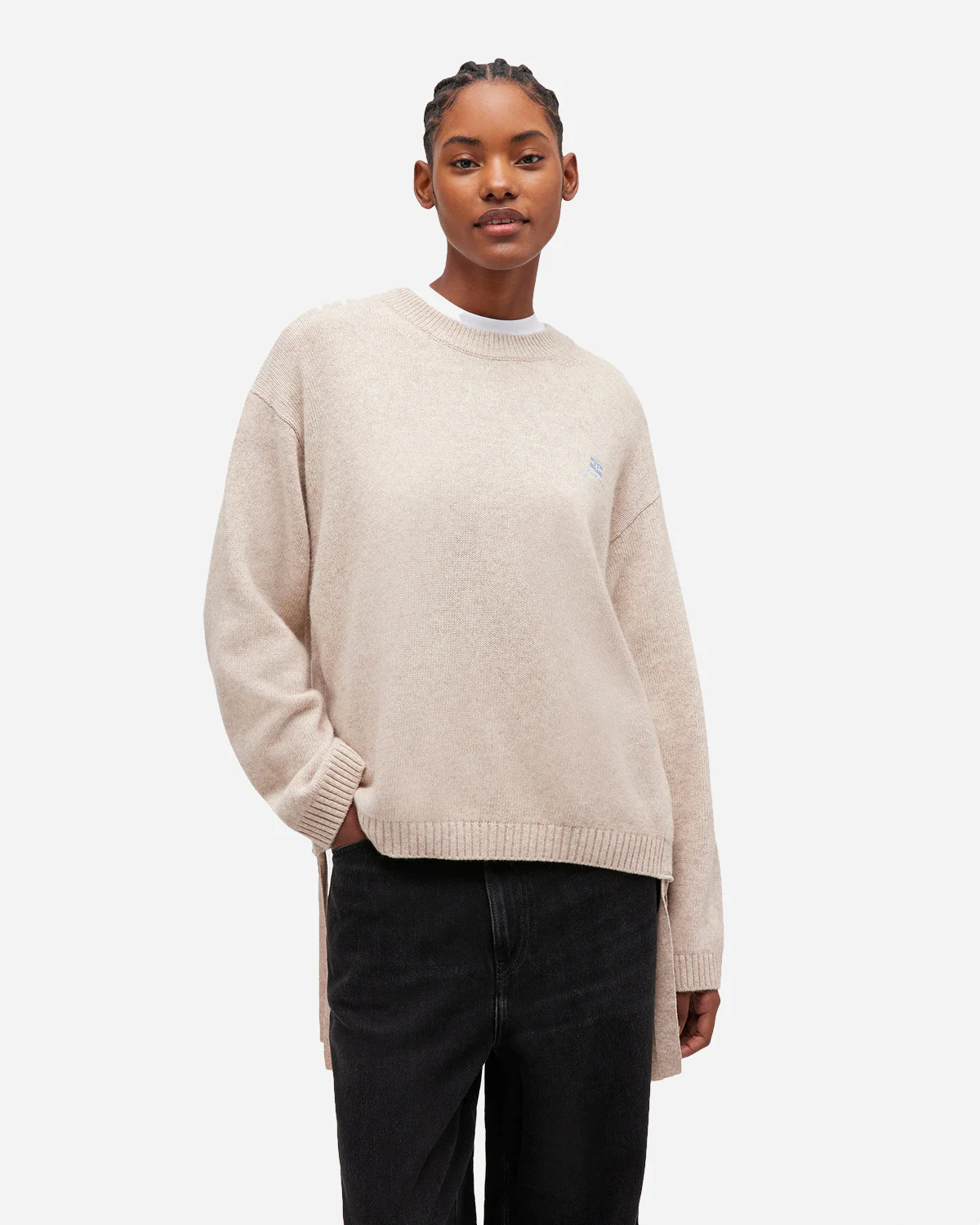 Future Wool Mix Oversized O-neck - Image 3