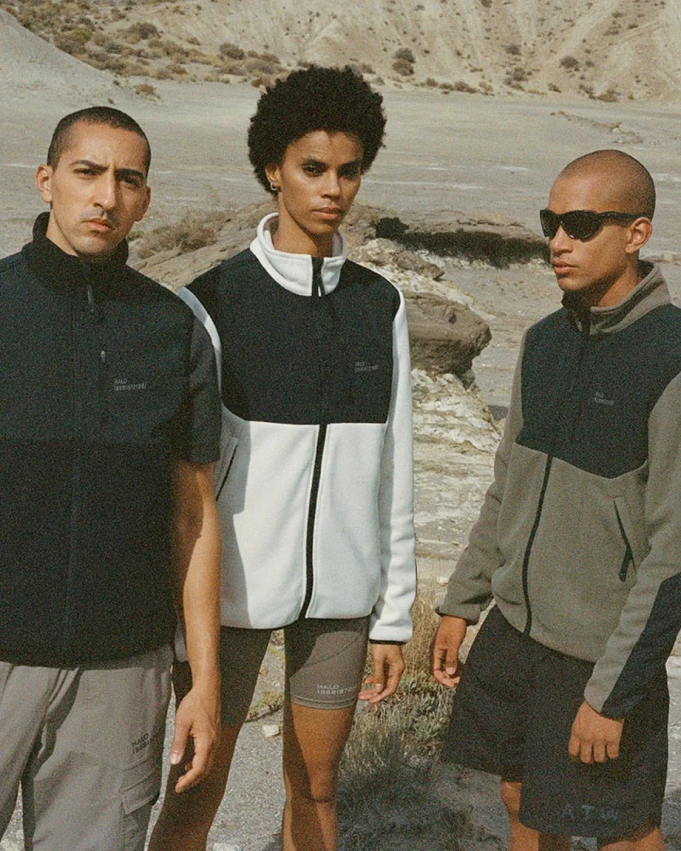 Halo Blocked Fleece Vest - Black - Image 3