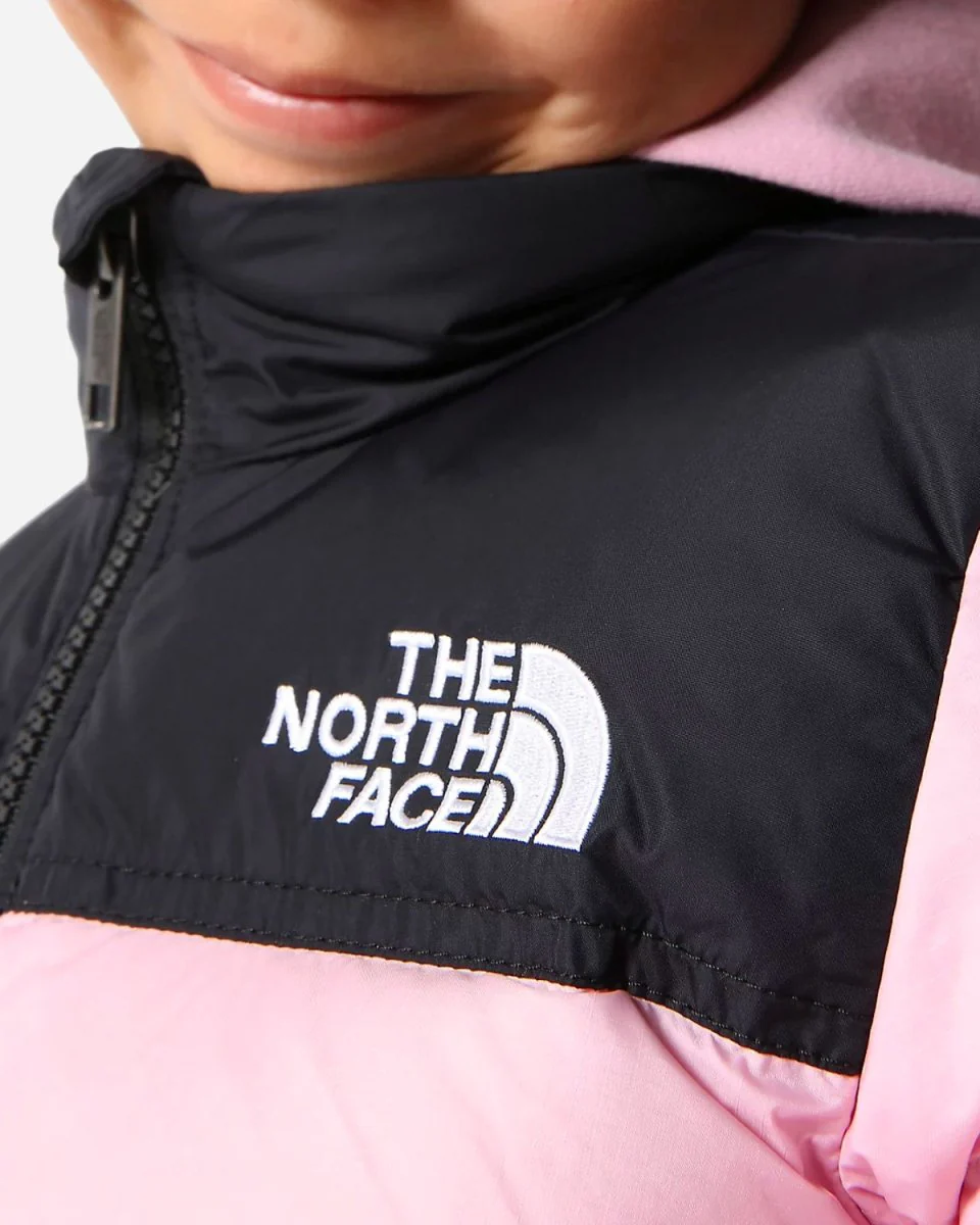 Kids 1996 Retro Nuptse Jacket - Cameo Pink - Image 3