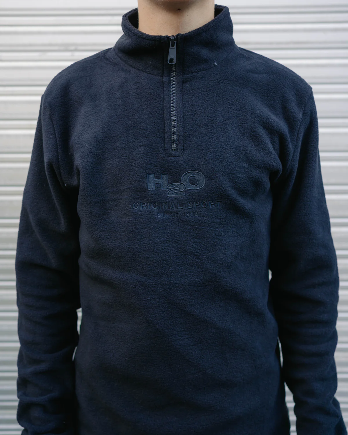 Blåvand II Fleece Half Zip - Black - Image 4
