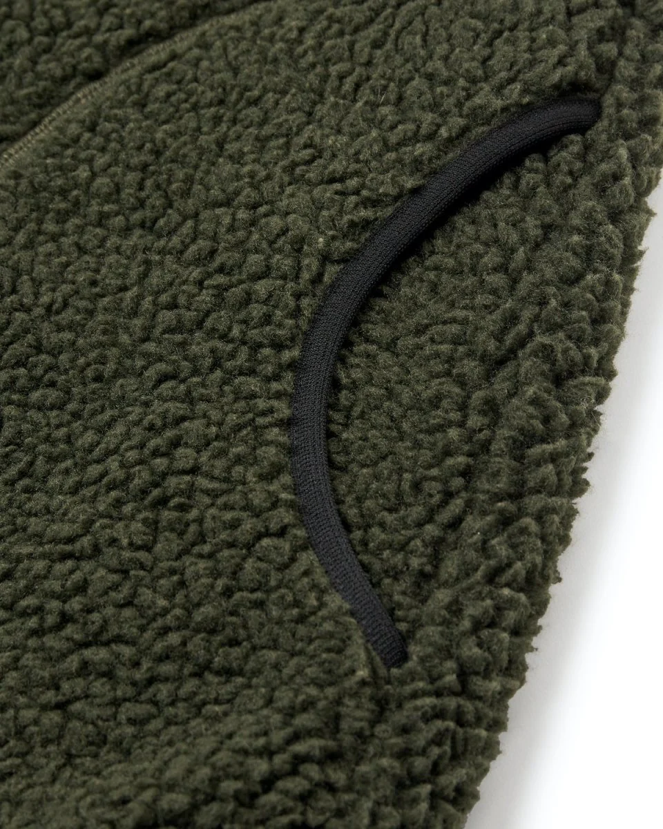 Langli Pile Waist Coat - Army - Image 4