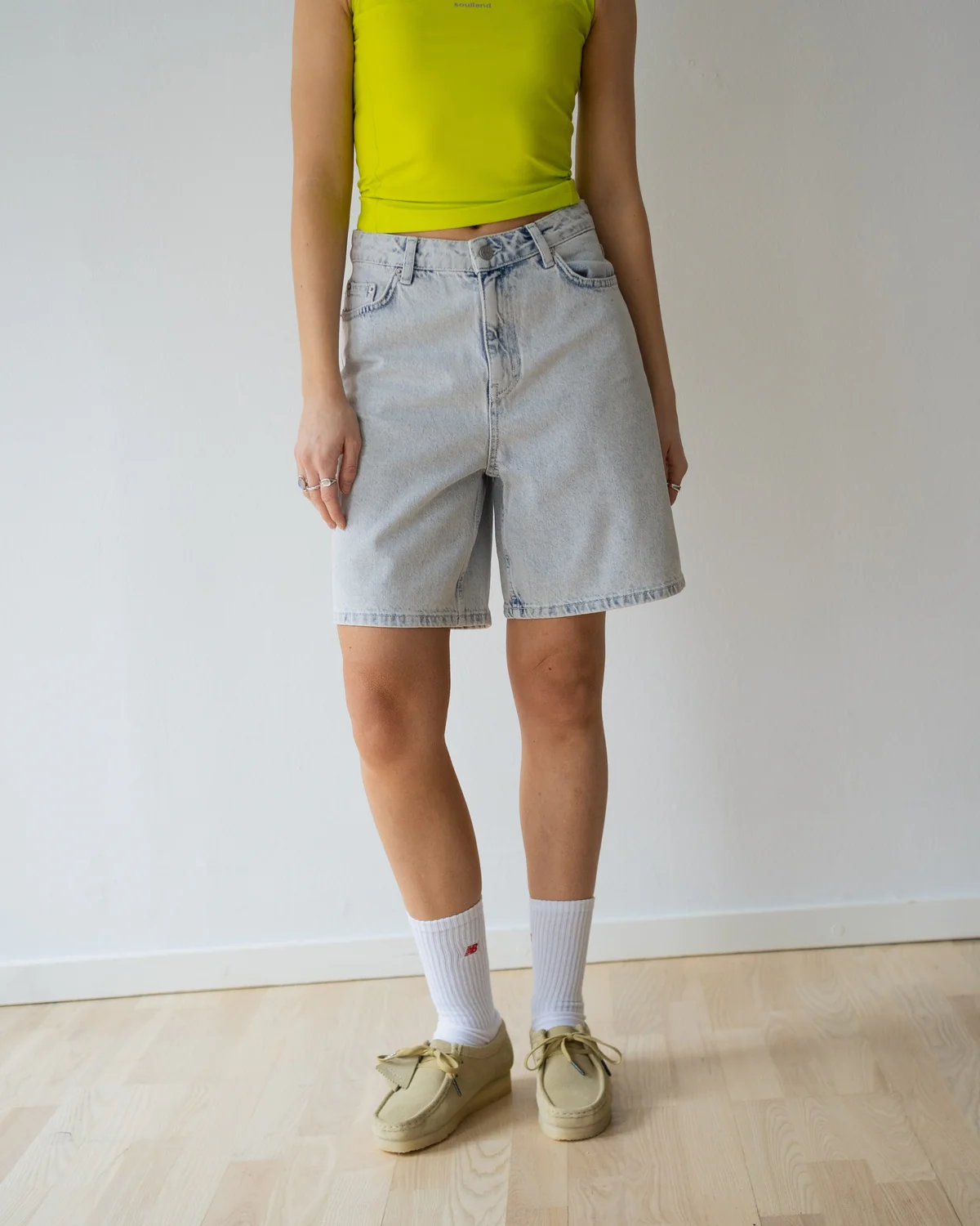 Maggie Fair Shorts - Washed Blue - Image 4