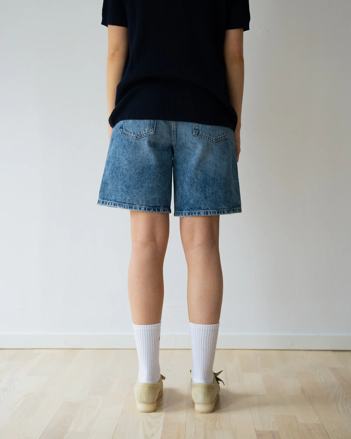 Maggie Optic Shorts - Optic Blue - Image 5