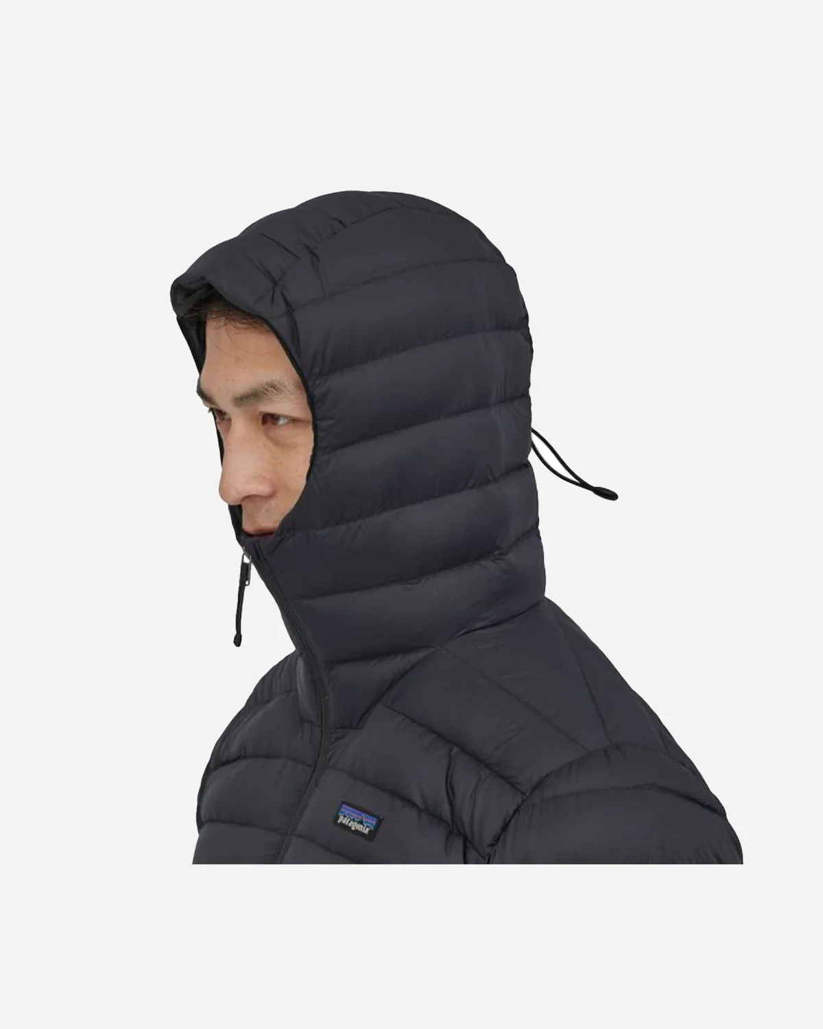 M's Down Sweater Hoody - Black - Image 3