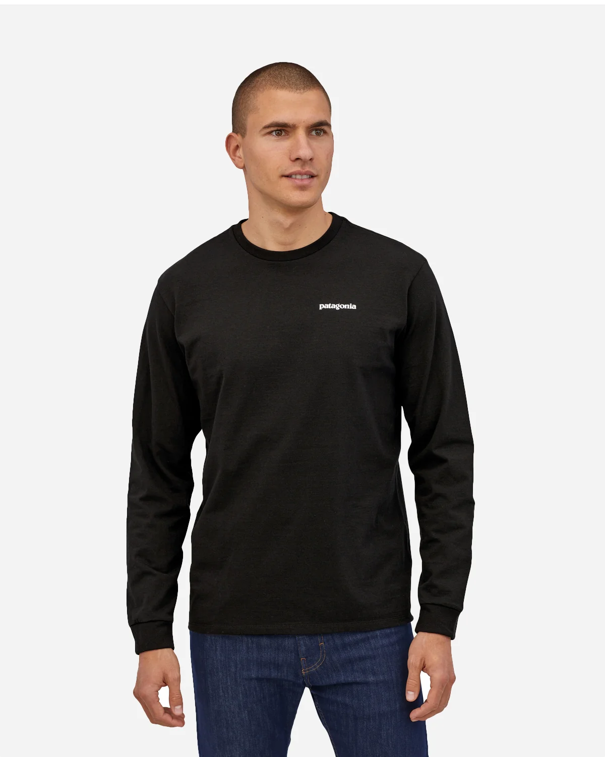 M's L/S P-6 Logo Responsibili Tee - Black - Image 3
