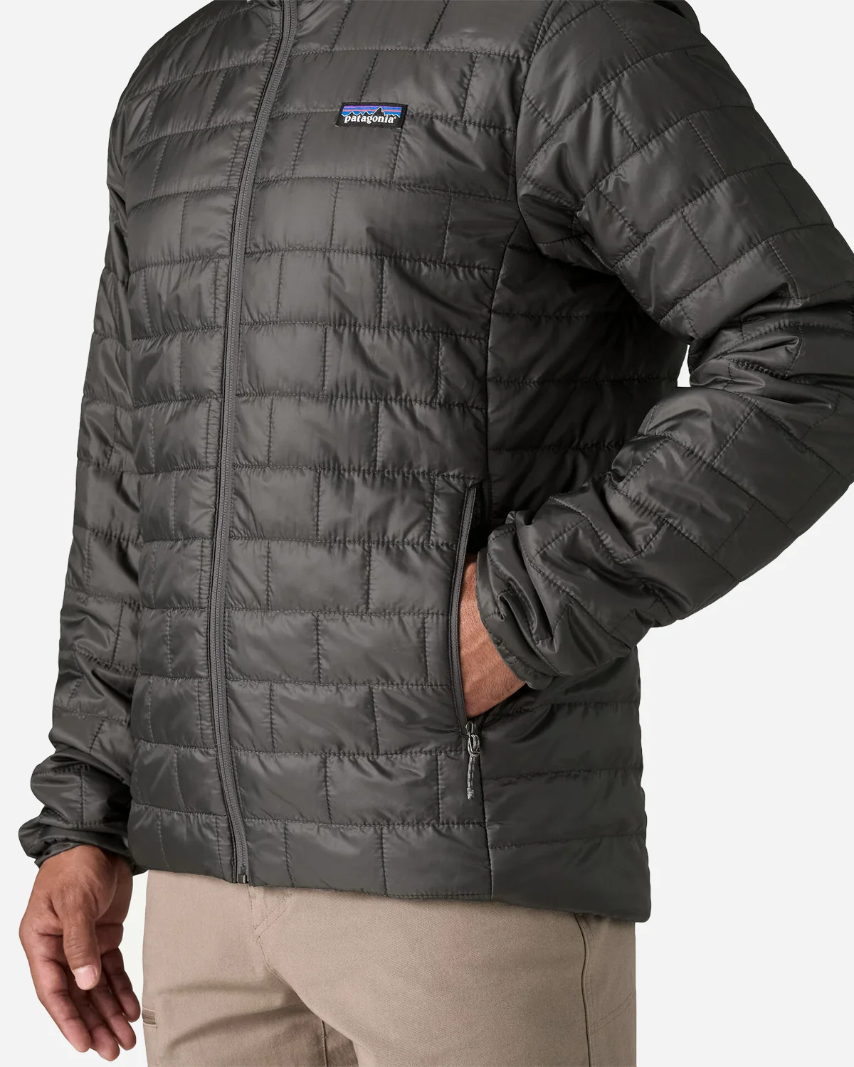 M's Nano Puff Jkt - Forge Grey - Image 4