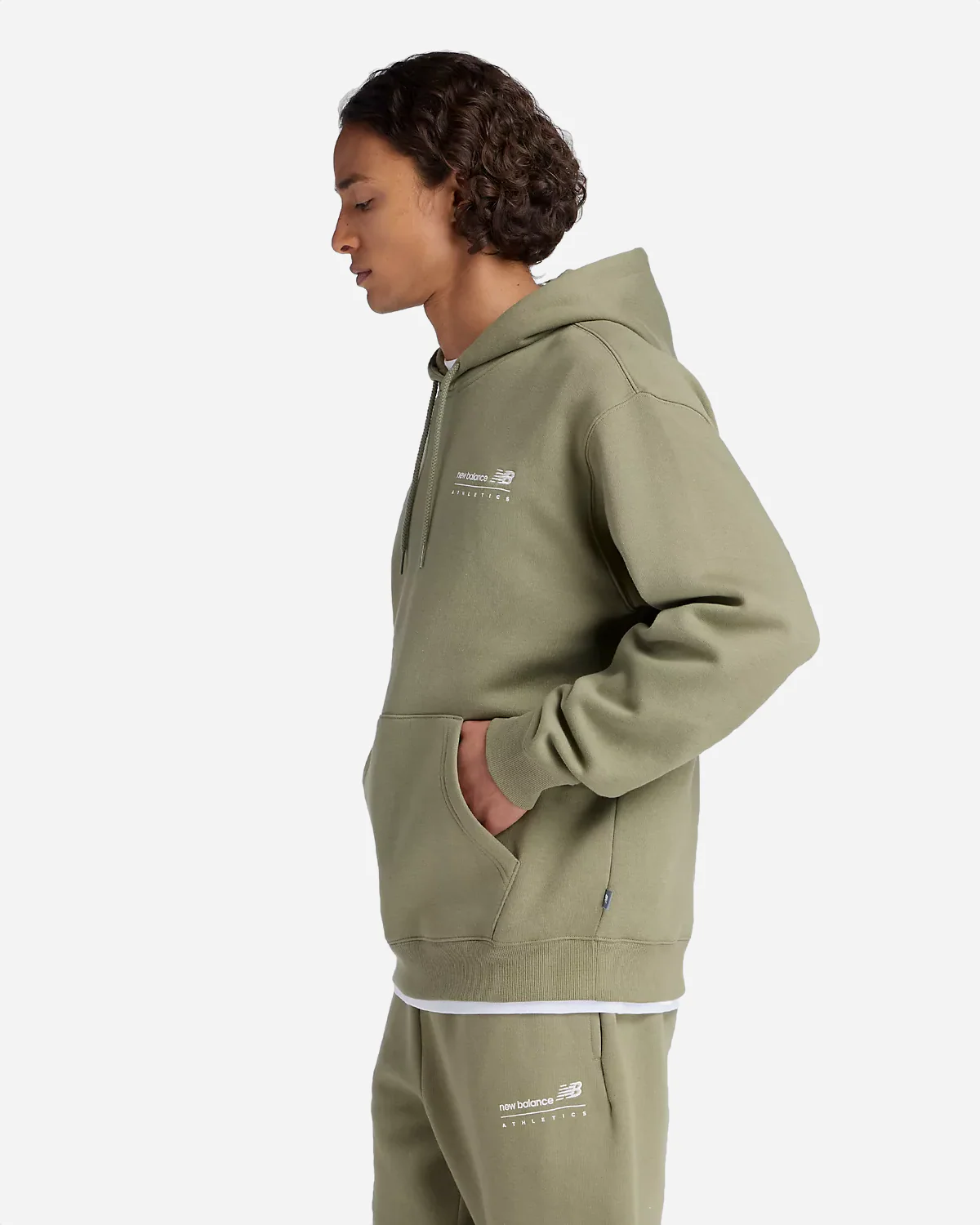 Linear Graphic Fleece Hoodie - Image 3