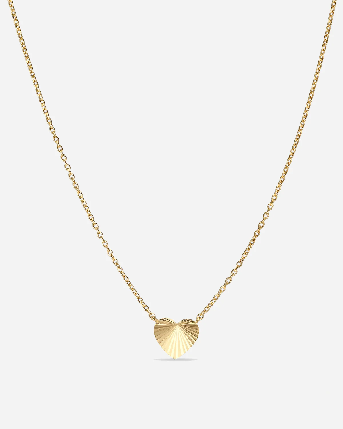 Reflection Heart Necklace - Gold Plated