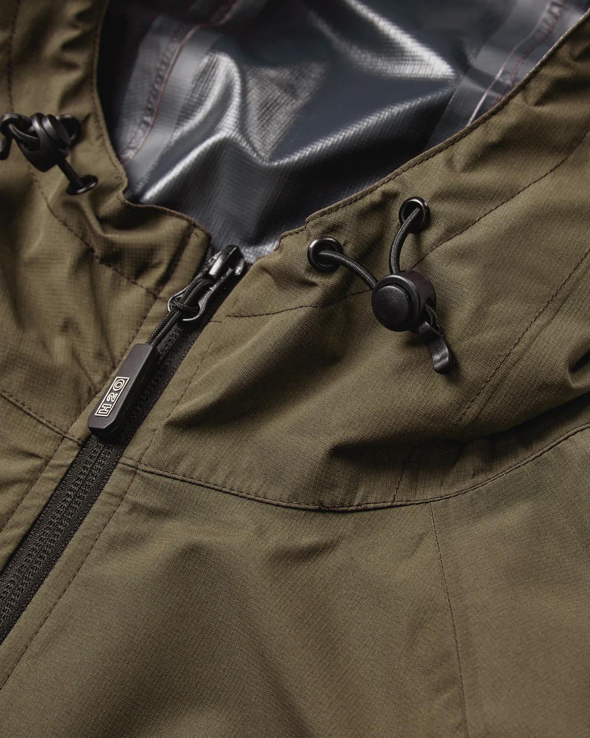 Rømø LW Rain Jacket Packable - Dusty Oak - Image 5