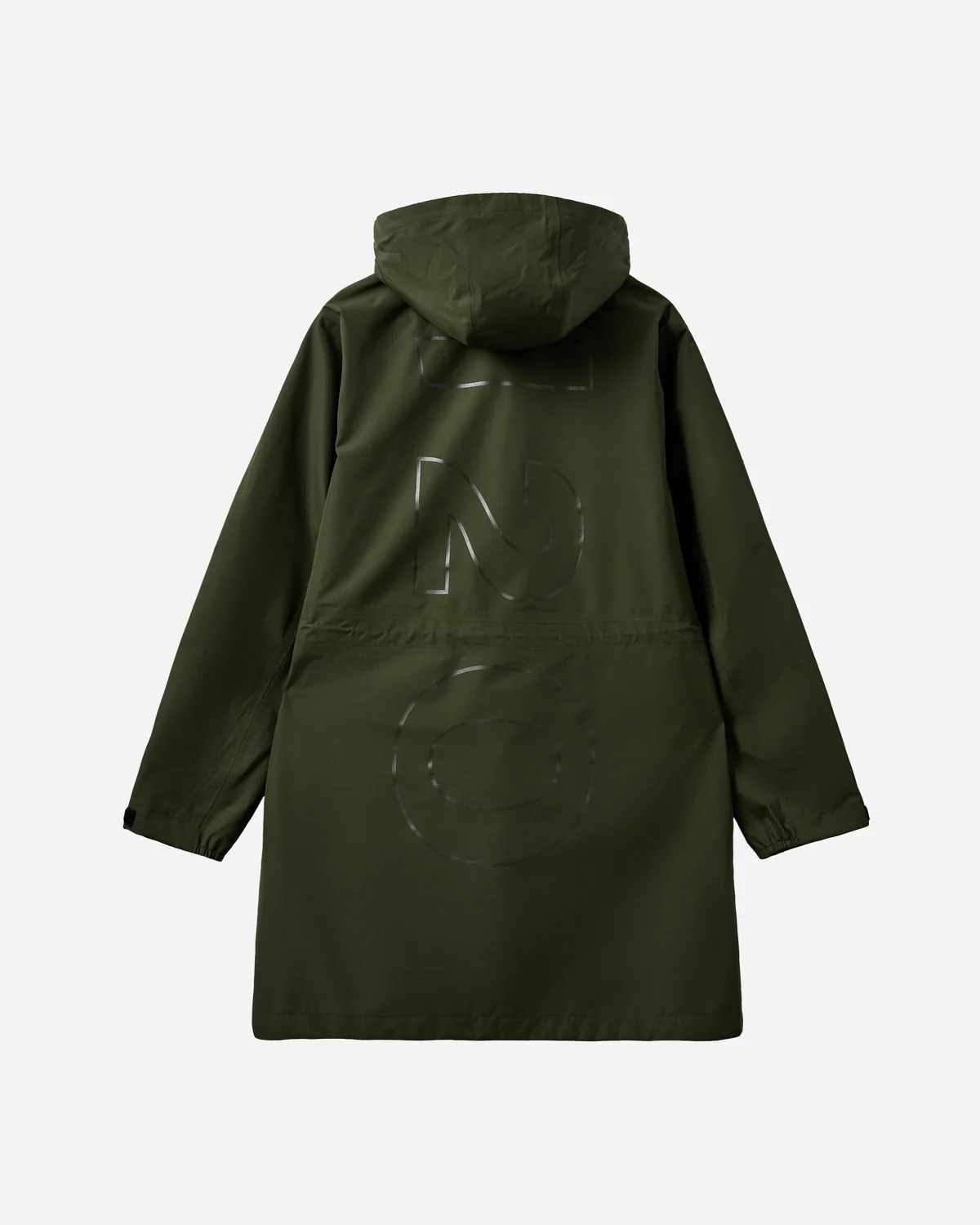 Rømø LW Rain Long Jacket - Army - Image 2