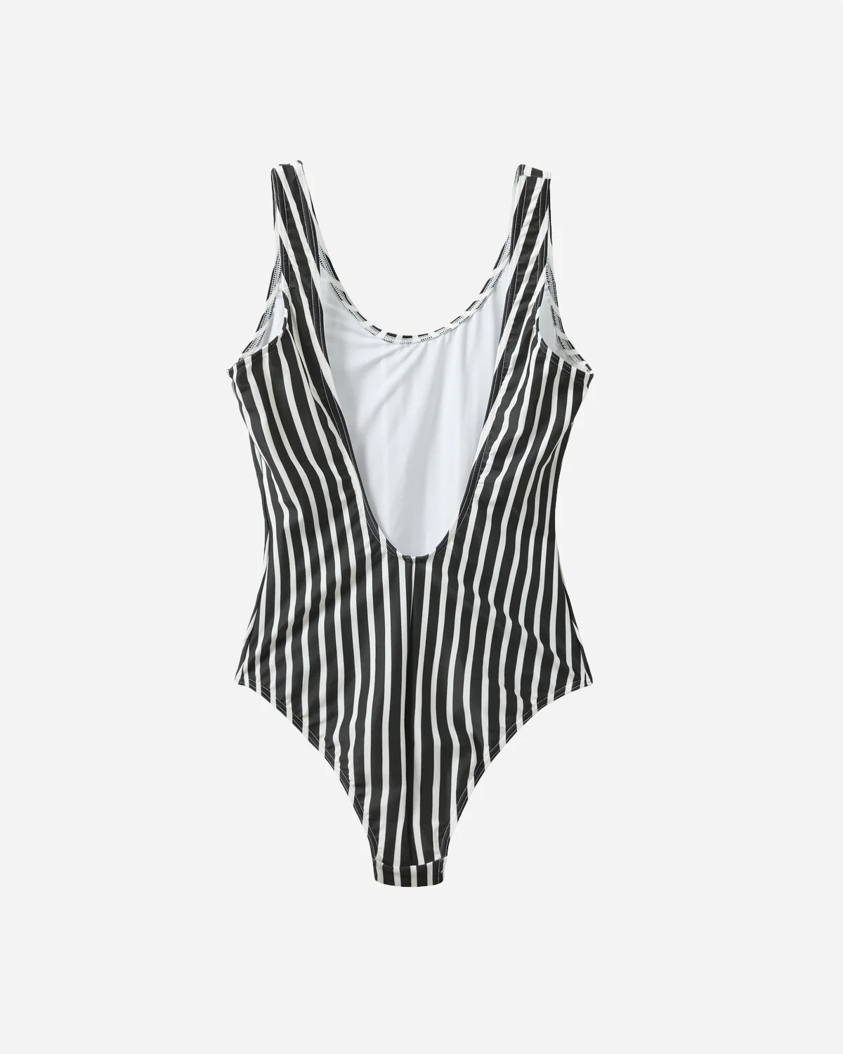 Stripe Swim Suit - Black - Image 2